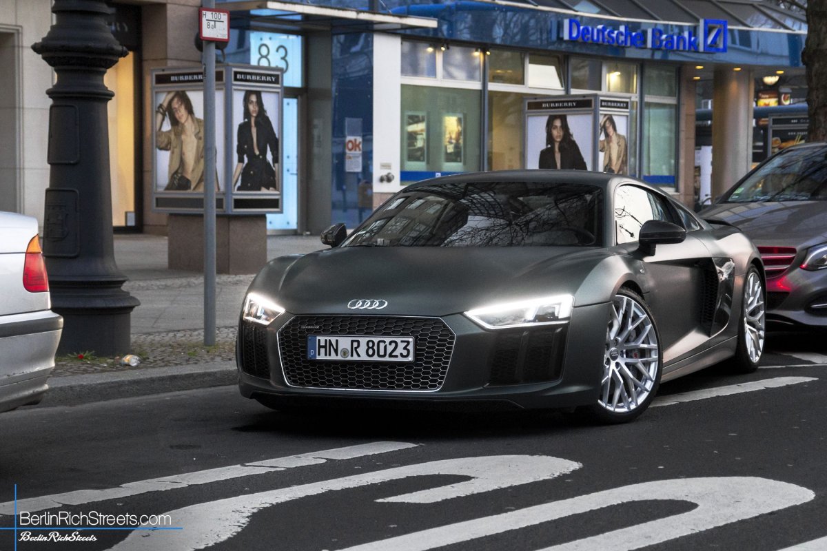 Audi R8 V10 Plus (2016) spotted in Berlin — BerlinRichStreets